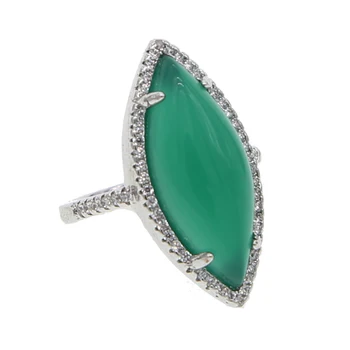Nové Nádherné Calaite Bague Vintage Svadba & Zásnubný Prsteň So Zeleným Kameňom Zirkónmi, Šperky Pre Ženy Lady Mujer Krúžky