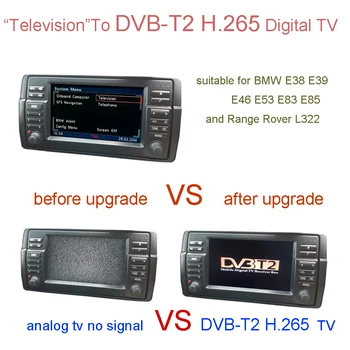 DVB-T2 H. 265 Digitálnej TELEVÍZIE Pre BMW E38 E39 E46 X5 E53 X3 E83 Z4 E85 ,Range Rover L322,Rover 75,MG ZT / MG ZT-T