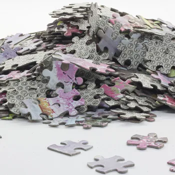 1000Pcs 3D Papierová Skladačka Puzzle pre dospelých, deti hračky, puzzle, drevené Vzdelávacie Hračky, Dekorácie, Nálepky v Tvare Srdca Javorový List