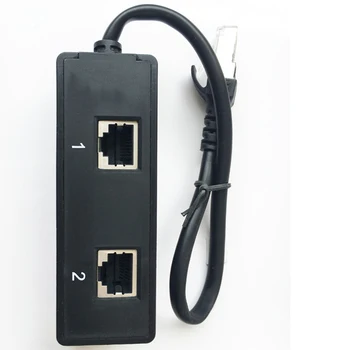 1To2 RJ45 LAN Port1 Internet Kábel siete Ethernet Splitter Adaptér Konektor Extender