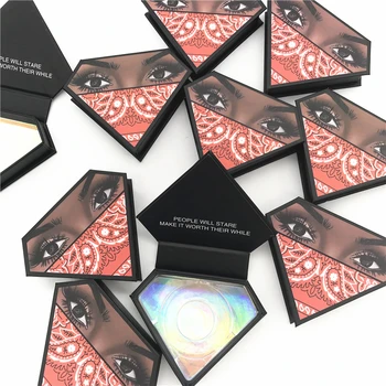 Falošných rias package box lash boxy obaly vlastné logo faux cils noriek mihalnice magnetické Diamond prípade box 2020