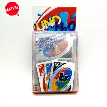 Mattel Hry UNO Karty Hry Kreatívne Priehľadného Plastu, Hrá Karty Crystal Nepremokavé hraciu Kartu je Možné Prať Kartová Hra UNO