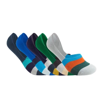 2020 módne bežné Hot Predaj Kvalitných Lodí Ponožky Nové Letné Štýl mužov Nízke Ponožky Neviditeľné Bavlnené Ponožky, Papuče 5 Párov