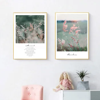 Elegantný Kvetinové Škandinávske Krajiny Plagát Severskej Prírody Wall Art Plátno Tlačiť Maľovanie Botanická Obraz Moderného Domova