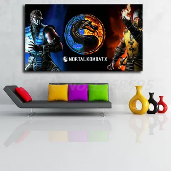 Mortal Kombat Vs Scorpion HD Tapety na Stenu Umelecké Plátno Plagáty Vytlačí Maľovanie obrazov na Stenu Pre Office Obývacia Izba Domova