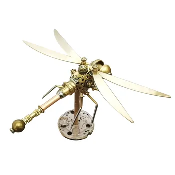 3D Kovov, Mechanické Hmyzu Model Ručné Remeslá Skončil Verzia - Dragonfly Typu A (Base Štýl Je Náhodné)