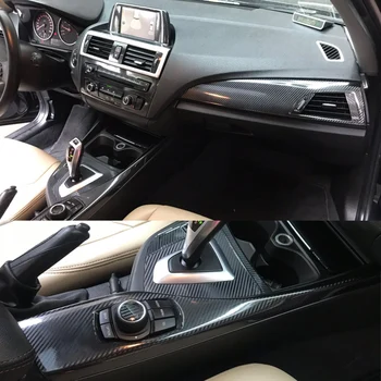 Pre BMW 1 Series F20 2012-2016 Interiéru Centrálny Ovládací Panel Dverí Rukoväť 5D Uhlíkových Vlákien Nálepky, Nálepky Auto styling Accessorie