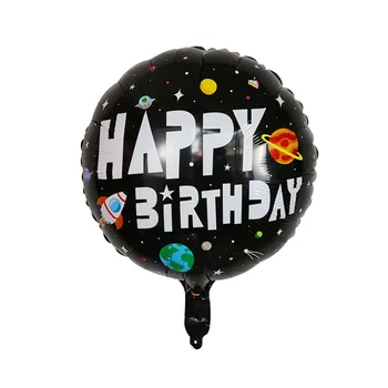 10pcs Žltá Čierna Vesmíru Astronaut Fóliové Balóniky Galaxy Téma Strana Happy Birthday Party Dekorácie Vzduchu Globos Deti Hračky