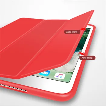 Smart Cover Pre iPad Mini 4 Ultra Slim Flip PU Kožené Trifold Stojan Magnetické Puzdro + Pevného PC späť puzdro pre ipad mini 4 5 3 kryt