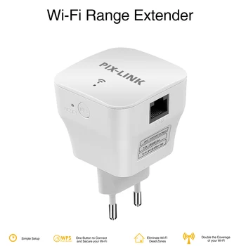 PIXLINK WiFi Opakovač 300Mbps Wireless Router Long Range Extender Booster Repiter Prístupový Bod Wi-fi Zosilňovač, Jednoduché Nastavenie WR12