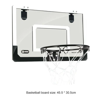 Deti Klasické Textúra Praktické Odolné Visí Basketbalová Obruč Dvere Wall Mount Mini Kros Rada Hračka Kit
