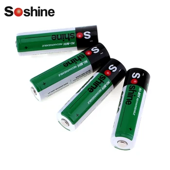 8pcs/veľa Soshine Ni-MH AA 2700mAh Nabíjateľná Batéria 2A Batérie Batterij Bateria +Prenosné Batérie Skladovanie Držiak na Okno