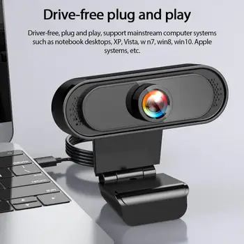 USB Kamera HD 1080P Počítač, Fotoaparát, Kameru Pre Webcast Video Konferencie, Web Cam Web Camara S Mikrofónom Pre Notebook Ploche