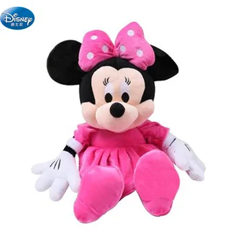 Disney 29 cm Mickey Mouse& Minnie Plyšové Hračky, Disney roztomilé Mäkké, Vypchaté Bábiky Zvierat Vankúš Pre Deti, Darčeky