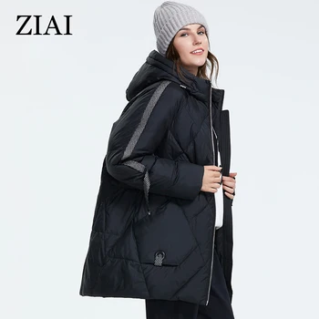 ZIAI 2020 módne zimné bundy ženy Plus Veľkosť kabát s Kapucňou Teplá vetrovka žena bežné Bavlna vrchné oblečenie top značky hotsale AR-7137