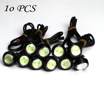 10PCS/Pack 18 MM Auto Eagle Eye DRL Led Svetlá pre Denné svietenie LED 12V Zálohy Cúvanie Parkovanie Signál Automobily Lampy