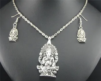 1set Ganeš Buddha Slon Prívesky, Náhrdelníky S Pánske Dámske Náhrdelníky Šperky Darček E420