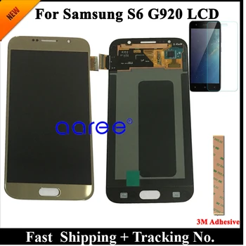 Trieda AAA SUPER AMOLED Pre Samsung S6 LCD Displej S6 G920F Pre Samsung S6 G920 Displej LCD Screen Dotknite sa položky Digitalizátorom. Montáž