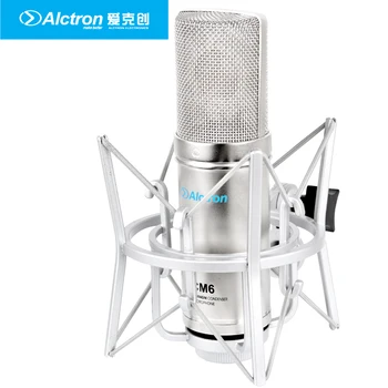 Alctron CM6MKII Profesionálne Kondenzátorových Mikrofónov pre Štúdiové Nahrávanie s Shock Mount a pop filter