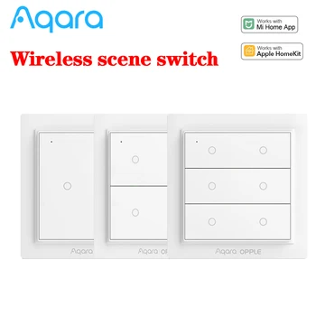 Aqara Opple Bezdrôtový Zigbee Smart Switch, Smart Home App Riadenie Nástenný Spínač Pre Mijia Aplikáciu Apple Homekit Aqara Prepínač
