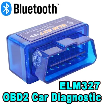 Kebidu 2016 Najnovšie V2.1 Mini ELM327 Bluetooth OBD2 ELM 327 Auto Diagnostický Nástroj Code Reader Skener OBDII pre Protokoly Android