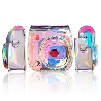 Fujifilm Instax Mini 11 Kamery Príslušenstvo Umelcom Olejové Farby PU Kožené Instantné Fotoaparát Taška cez Rameno Chránič Kryt Prípade Puzdro
