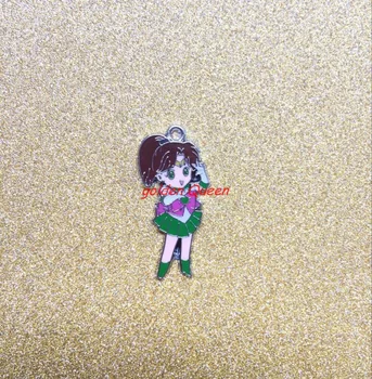 20pcs cartoon MIXS Anime sailor moon Smalt Kovové Kúzlo Prívesky DIY Šperky, vďaka ktorým sú Mobilné telefóny, Príslušenstvo M01