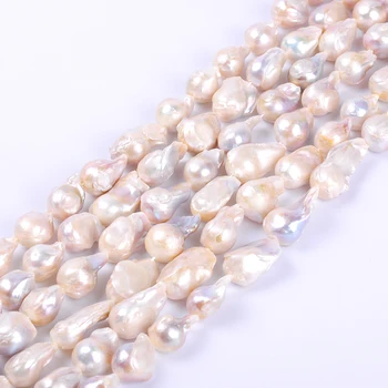 1pack/množstvo 15*20 mm AAA vynikajúcu kvalitu biela Jadrovej Prírodné sladkovodné Perly Voľné Korálky DIY pre Šperky náramok náhrdelník