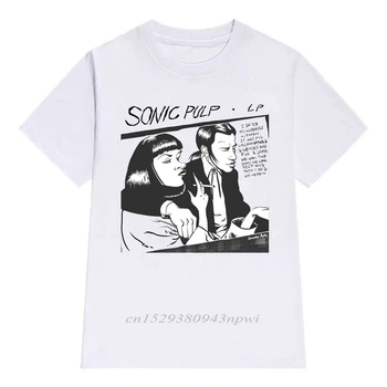 Wallace Hip Hop T Shirt Mužov Pulp Fiction Harajuku Mens Tshirts Lete Quentin Tarantino Ulzzang T-tričko Tee