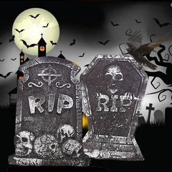 1 ks Halloween Pena Náhrobný Kostra Náhrobný Strašidelný Dom, Kameň Grisly Rekvizity Party Dekor Dvore Dekor Náhodné Štýl