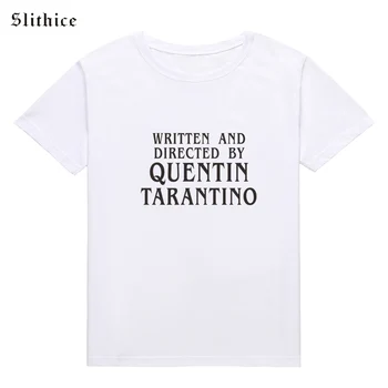 Slithice Módne Quentin Tarantino Sexy tričká Topy Ženy krátky rukáv Bavlna Lumbálna Tumblr Lete Ženy T-shirt košele