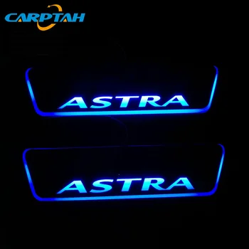 Carptah 4pcs Pohybujúce sa LED Auto, Svetla, Dvere, Parapetné Šúchať Doska Cesta Dynamické Streamer Vitajte Lampa Pre Opel Astra 2016 2017 2018