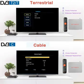 NOVÝ model TV box GTMEDIA V7 TT DVB-T/T2/DVB-C/J. 83B aktualizácia z TT Pro Podporu USB PVR Ready a USB wifi Siete Zdieľania