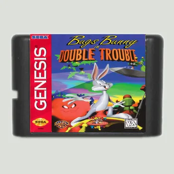 Bugs Bunny Double Trouble NTSC-USA, 16 bit MD Hra Karty Pre Sega Mega Drive Pre Genesis