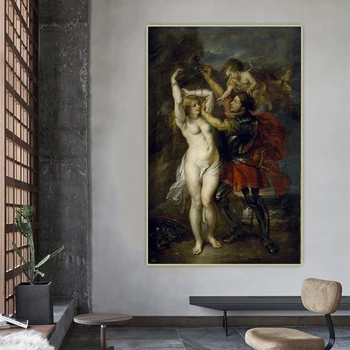 Citon Peter Paul Rubens《Perseus a Andromeda》Plátno olejomaľba Umelecké dielo, Plagát, Obraz na Stenu Pozadia Dekor Domáce Dekorácie
