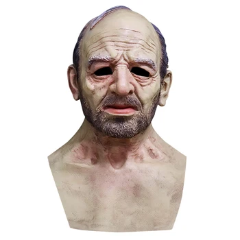Starý Muž Strašidelné Masky Cosplay Strašidelné Latex Maska Halloween Horror Zábavné Cosplay Party, Masky Starý Muž Hlavy Prilby, Masky Halloween Masky