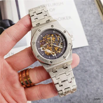 Muži mechanické hodinky kolo veľké dial oceľový pás na zápästie kvalitné módne luxusné športové hodinky 4-pin AAA značky Montes