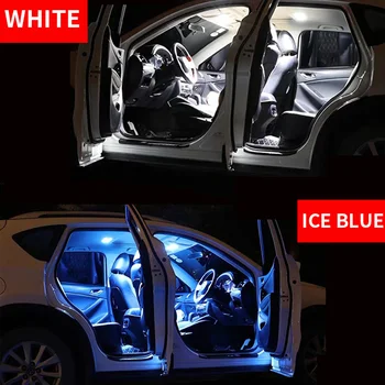 14pcs Biele Auto LED Žiarovky Interiéru Mapu Dome Light Kit vhodný Pre 2006-2012 2013 Subaru Tribeca Dvere batožinového priestoru špz Lampa