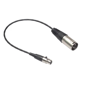 0,3 m Mini XLR 3pin samíc a Zliatiny Zinku Puzdro XLR 3pin Muž Audio Kábel Kamery, Audio Kábel