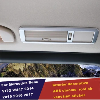 UBLUEE Interiéru Pre Mercedes-Benz Vito W447 2016 2017 2018 Zadný Strešný Klimatizácia AC Zásuvky Otvor Kryt Výbava Matný