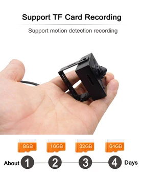 5MP MINI IP Kamera 16 G 32 G 64 G HD Audio Cctv Zabezpečenia High Definition Dohľadu Podpora Micro SD Slot Onvif Domov IPCam