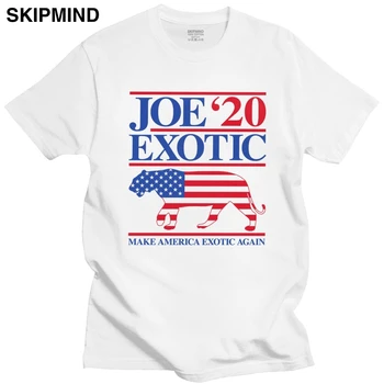 Vtipné Joe Exotické Tiger Kráľ Tričko pre Mužov s Krátkym Rukávom Voľného času 2020 Zvolenie Za Prezidenta Tee Topy Bavlnené Tričká Tovaru