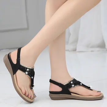 CEYANEAO dámske sandále vyrobené z pravej kože letné plážové sandále, žabky Česko-štýl dámske módne topánky