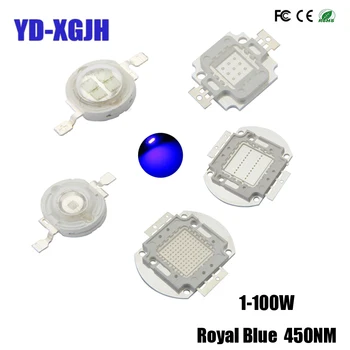 Vysoký Výkon LED Čip celé Spektrum Rásť Blue450NM DeepRed 660NM Svetlo Led1 3 5 10 20 30 50 100 W KLASU Korálky pre Vnútorné Rast Rastlín