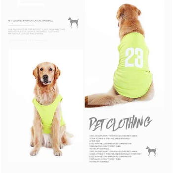 Pes Tričko Pre Veľké Psy Lacné Oblečenie Pre Golden Retriever Vesta Psov Pet Oblečenie Letné Labrador T Shirt Veľký Pes Vesta