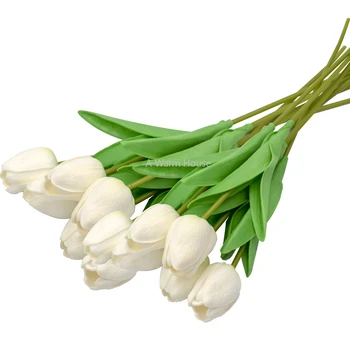 10 Umelé Tulipán Kvety Mini Tulipán Kvety Skutočný Svadobné Kvety pre Svadobné Hostiny, Svadobné Kytice, Dekorácie Domova