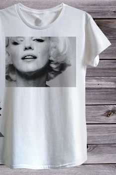 Marilyn Monroe T-Shirt Pre Mužov, Ženy Alebo Unisex Sex Symbol Herečka Blond Vintage Letné Štýl Bežné Nosenie Tee Tričko