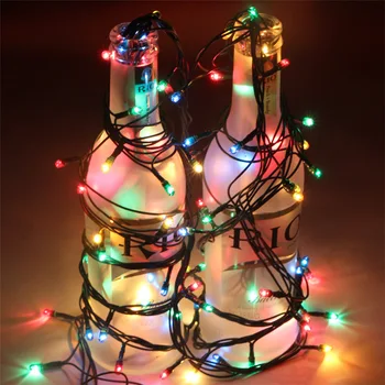 10m 100 Lampa Svetlo Farebné LED Proso Svetlá na Vianočný Stromček Blikajúce Reťazec Svetlá luz navidad exteriéru navidad