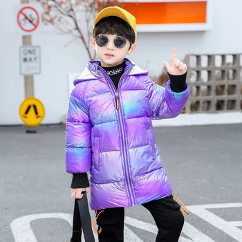 Ruský Zimné Kabáty 2020 Zimná Bunda Pre Chlapcov Snowsuit Nepremokavé Vonkajšie Cartoon Kapucňou Chlapci Coats Deti Hrubé Teplé Oblečenie