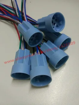 5 Ks 16 mm 19 mm kovový prepínač ploché čapy prepnúť typ konektoru tlakovým spínačom zásuvky s 15 cm drôtu postroj